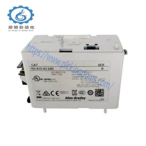 Emerson 193-EIO-63-24D 193EIO6324D I/O Overload Control Module Relay