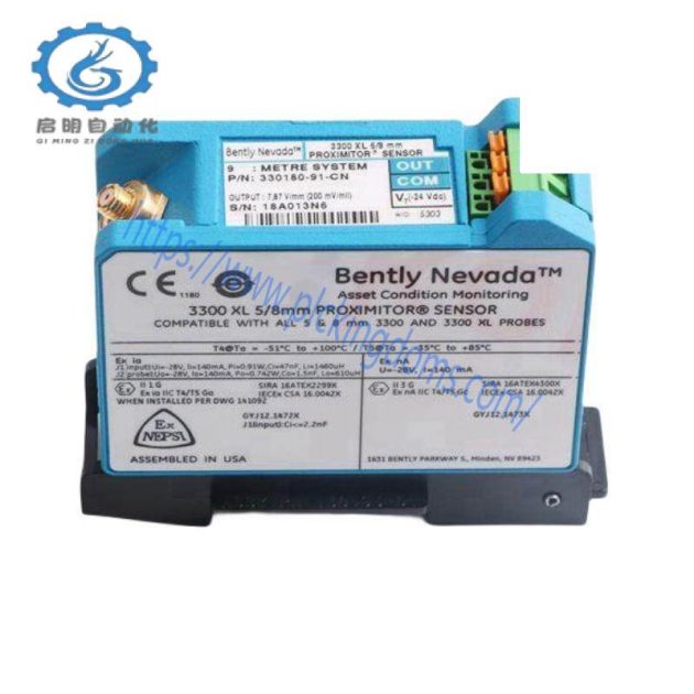 Bently Nevada 330780-91-05 Proximitor Sensor, Precision Measurement for Industrial Control Systems