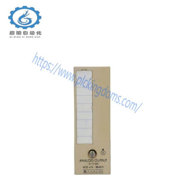 SIEMENS 6ES5470-8MA11 Analog Output Module - Precision Control for Industrial Automation