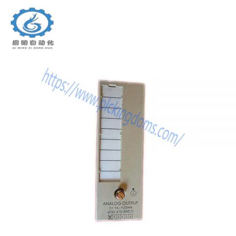 SIEMENS 6ES5470-8MC11 Analog Output Module - High-Precision Control for Industrial Automation