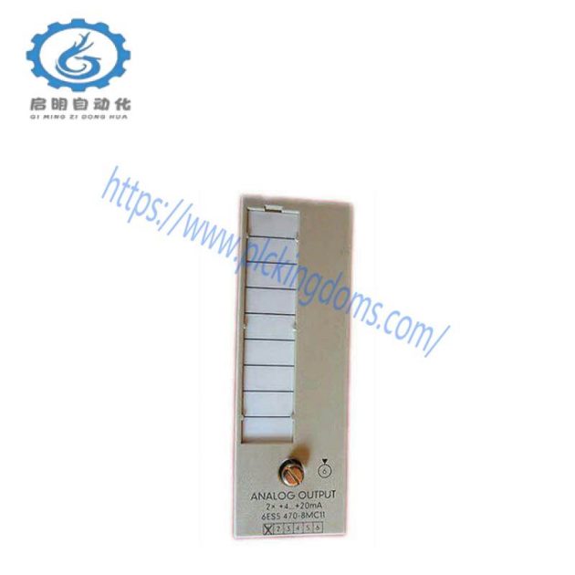 SIEMENS 6ES5470-8MC11 Analog Output Module - High-Precision Control for Industrial Automation