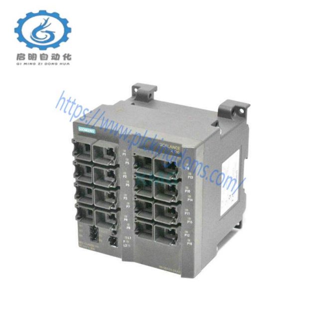 SIEMENS SCALANCE XC116 Redundant Power Supply, 16x 10/100 Mbit/s RJ45 Ports, Profinet Compliant