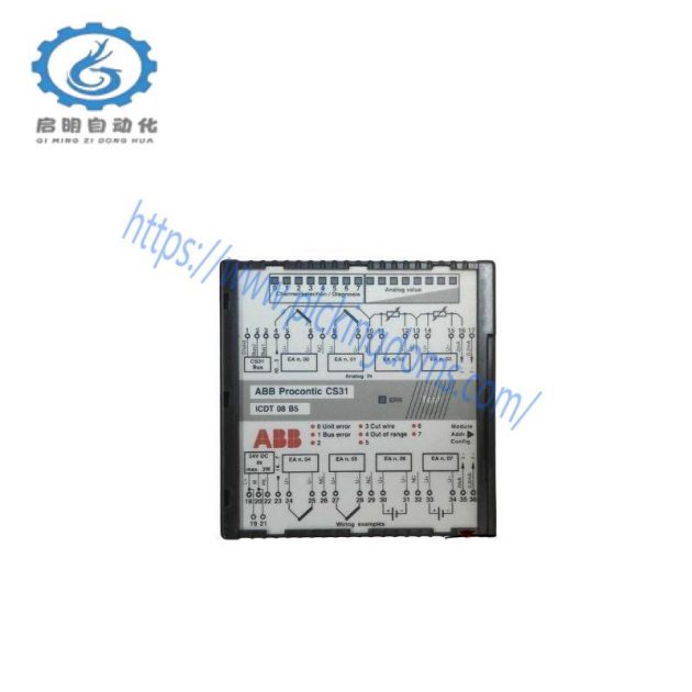 ABB CS31 ICDT08B5 GJR5251600R0101 Analog Input Module: High-Performance Data Acquisition