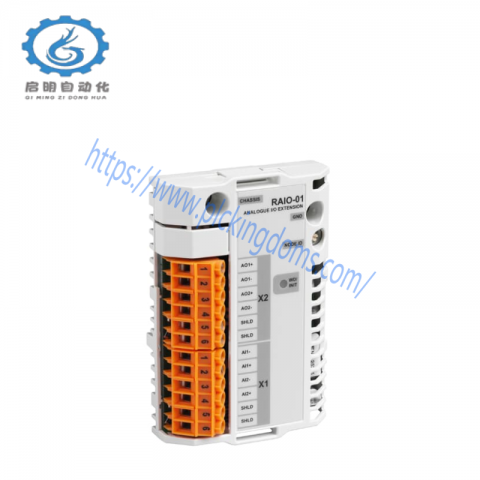 ABB RAIO-01 64606841: Analog I/O Expansion PCB for Industrial Control Systems