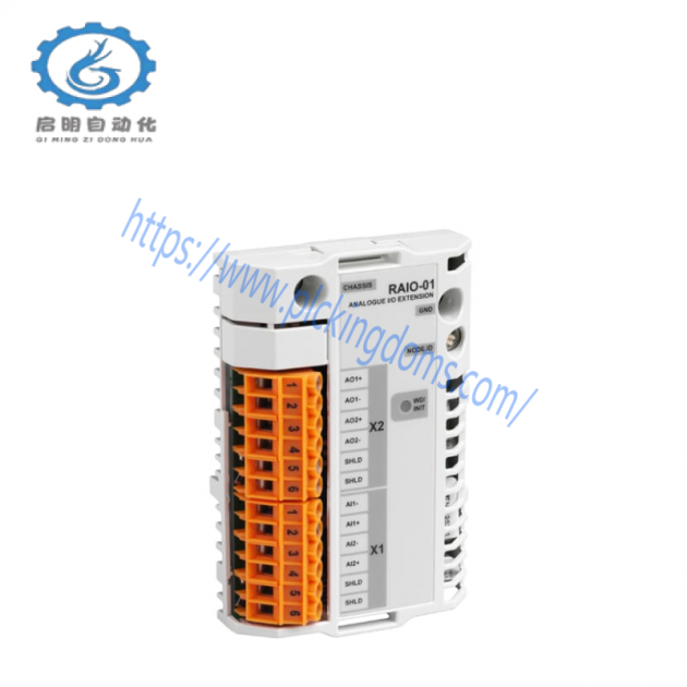 ABB RAIO-01 64606841: Analog I/O Expansion PCB for Industrial Control Systems