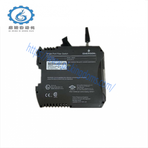 EMERSON KJ1710X1-BA1: High-Speed Fiber Switch for Industrial Control Systems