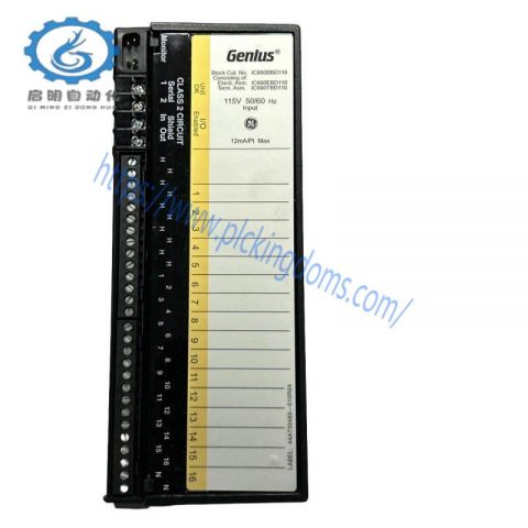 GE Industrial Control - IC660BBD110 Discrete Input Block, for Precise Machine Monitoring & Control