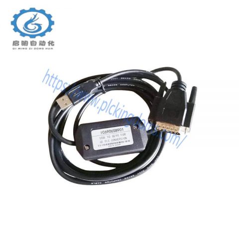 GE IC690USB901 Programmable Logic Controller Programming Cable