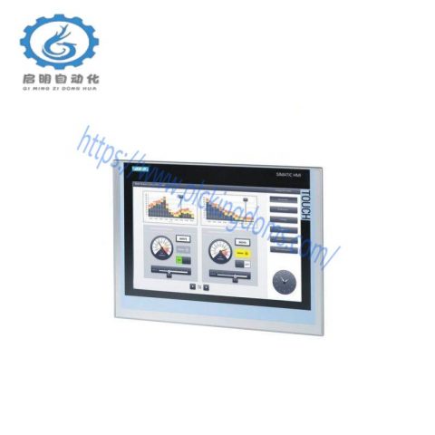SIEMENS 6AV2124-0QC02-0AX0: Industrial HMI Display Unit for Control Systems