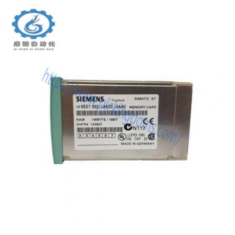 Siemens 6ES7952-1AK00-0AA0 RAM Memory Card for S7-400