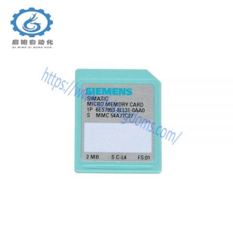 SIEMENS 6ES7953-8LL31-0AA0 Memory Module, for S7-300/C7/ET 200, 3V Flash, 64KB