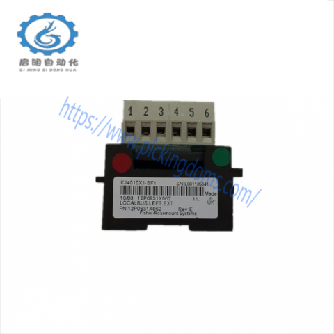 EMERSON KJ4010X1-BF1: LocalBus Left Extender for Advanced Industrial Control Systems