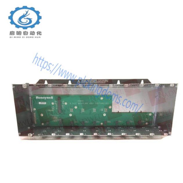 Honeywell 900R08R-0200 Modular I/O Rack, 8 Slot, Red, Power Assembly