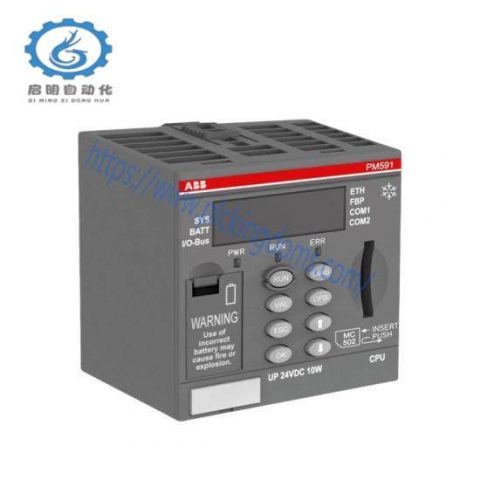 ABB PM591-ETH Ethernet Module, Industrial Automation Control System