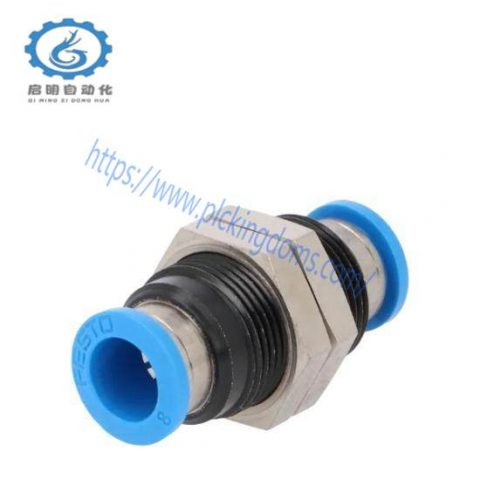 FESTO QSS-8 153159 Push-In Bulkhead Connector 8mm NOP