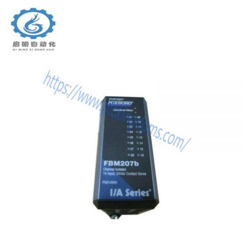 FOXBORO FBM207B: 16-Channel Isolated Input Module for Reliable Automation
