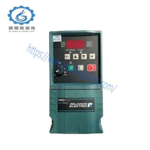 Reliance Electric 6MDBN-2P3101 AC Drive, 0.5 HP, 230VAC, 1 Phase, MD65 Series