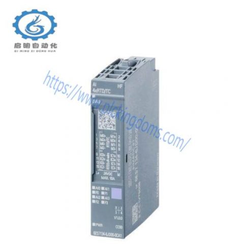 Siemens 6ES7134-6JD00-0CA1 SIMATIC ET 200SP Analog Input Module, 4xRTD/TC, Channel Diagnostics, 16 Bits